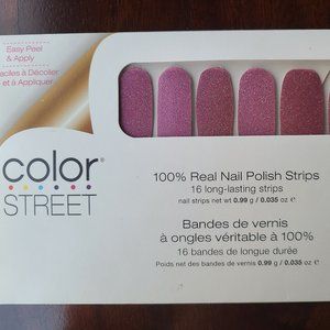 Color Street Czech Me Out Glitter Pink Nail Strip Set